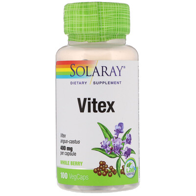 Solaray витекс, 400 мг, 100 капсул