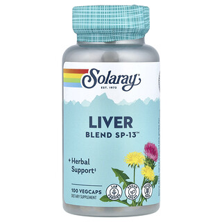 Solaray, Mezcla para el hígado SP-13™, 100 cápsulas vegetales
