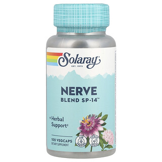Solaray, Nerve Blend SP-14™, 100 capsule vegetale