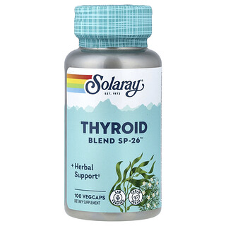 Solaray, Skjoldbruskkjertelblanding SP-26™, 100 vegetarkapsler