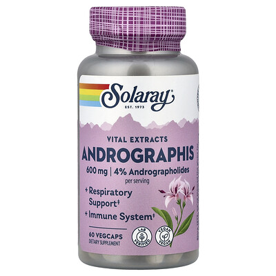 Product Image for Solaray, Vital Extracts, Andrographis, 60 VegCaps