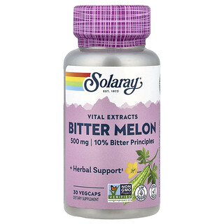Solaray, Vital Extracts, Bitter Melon, 500 mg, 30 VegCaps