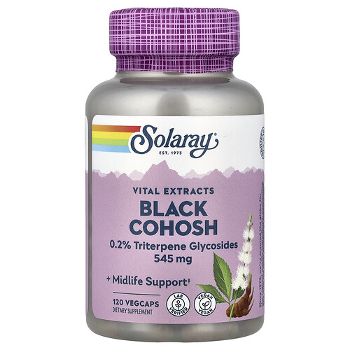 Solaray Black Cohosh, 545 mg, 120 VegCaps