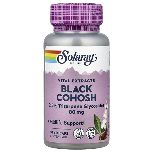 Solaray Vital Extracts, Black Cohosh, 30 VegCaps
