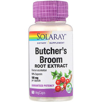 Butcher's Broom Root Extract, 100 mg, 60 Vegcaps - изображение