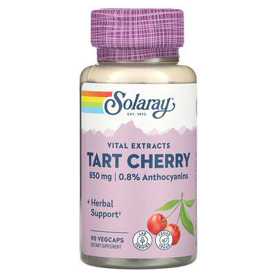 

Solaray Tart Cherry 850 mg 90 VegCaps