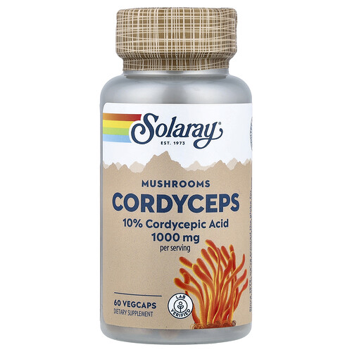 Solaray Mushrooms, Cordyceps, 60 VegCaps