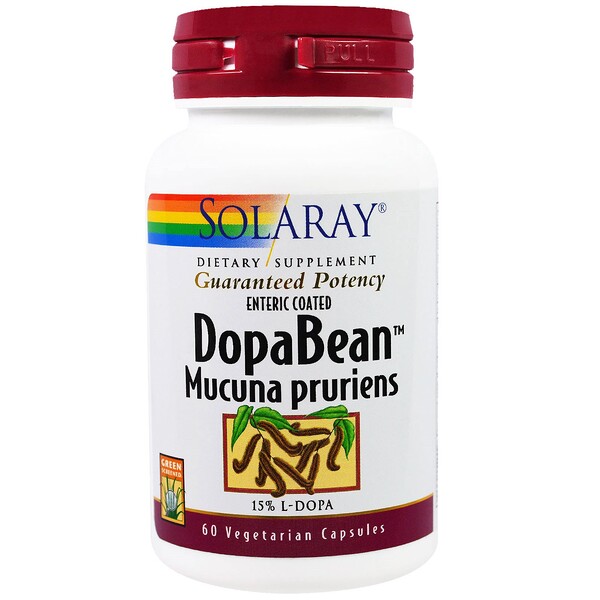 Solaray‏, DopaBean, Mucuna Pruriens, 60 Veggie Caps