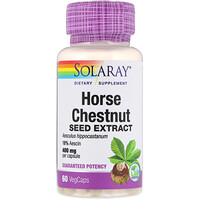 Horse Chestnut Seed Extract, 400 mg, 60 VegCaps - изображение
