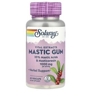 Solaray, Vital Extracts, Mastiekgom, 45 plantaardige capsules (500 mg per capsule)
