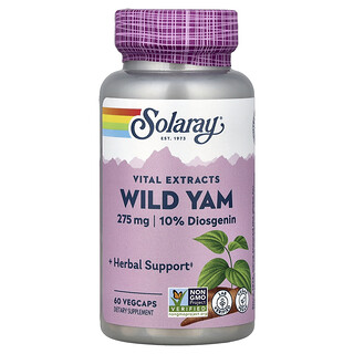 Solaray, Vital Extracts, Inhame Silvestre, 60 VegCaps