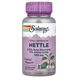 Solaray, Vital Extracts, Ortiga, 300 mg, 60 cápsulas veganas