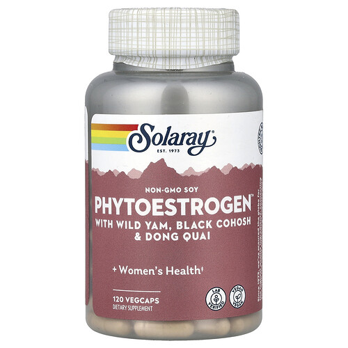 Solaray Phytoestrogen™ with Wild Yam, Black Cohosh & Dong Quai, 120 VegCaps