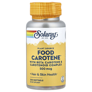 Solaray, Food Carotene™, 200 cápsulas blandas