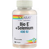 Solaray, Bio E + Selenium, 200 IU, 120 Softgels