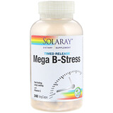 Solaray, Мега Б-Стресс, 240 вегетарианских капсул отзывы