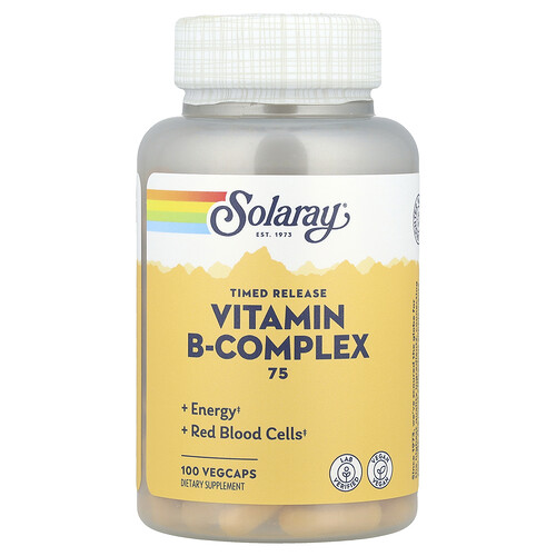Solaray, Vitamin B-Complex 75, Timed Release, 100 VegCaps
