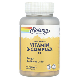 Solaray, Vitamin B-Complex 75, Timed Release, 100 VegCaps