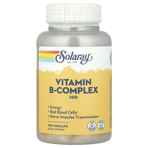 Solaray Vitamin B-Complex 100 | 100 Veg Caps