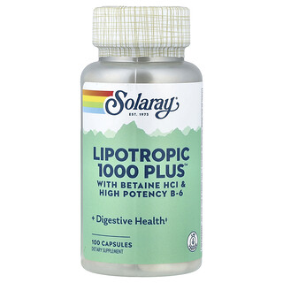 Solaray, Lipotropic 1000 Plus™, 100 Kapseln