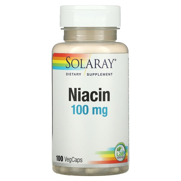 Niacina, 100 mg, 100 cápsulas vegetales VegCaps