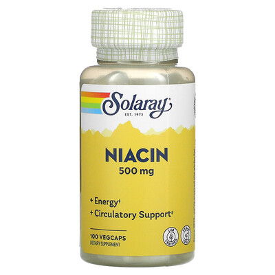 

Solaray Niacin 500 mg 100 VegCaps