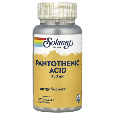 Product Image for Solaray, Pantothenic Acid, 100 Capsules