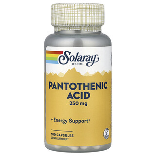 Solaray, Pantotheenzuur, 100 capsules
