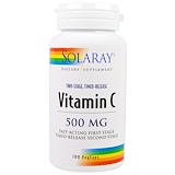 Solaray, Витамин С, 500 мг, 100 вегетарианских капсул отзывы