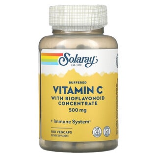 Solaray, Vitamina C atenuada con concentrado de bioflavonoides, 500 mg, 100 cápsulas vegetarianas