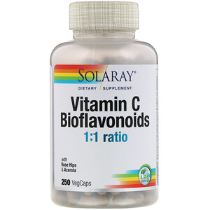 Отзывы о Соларай, Vitamin C Bioflavonoids, 1:1 Ratio, 250 VegCaps