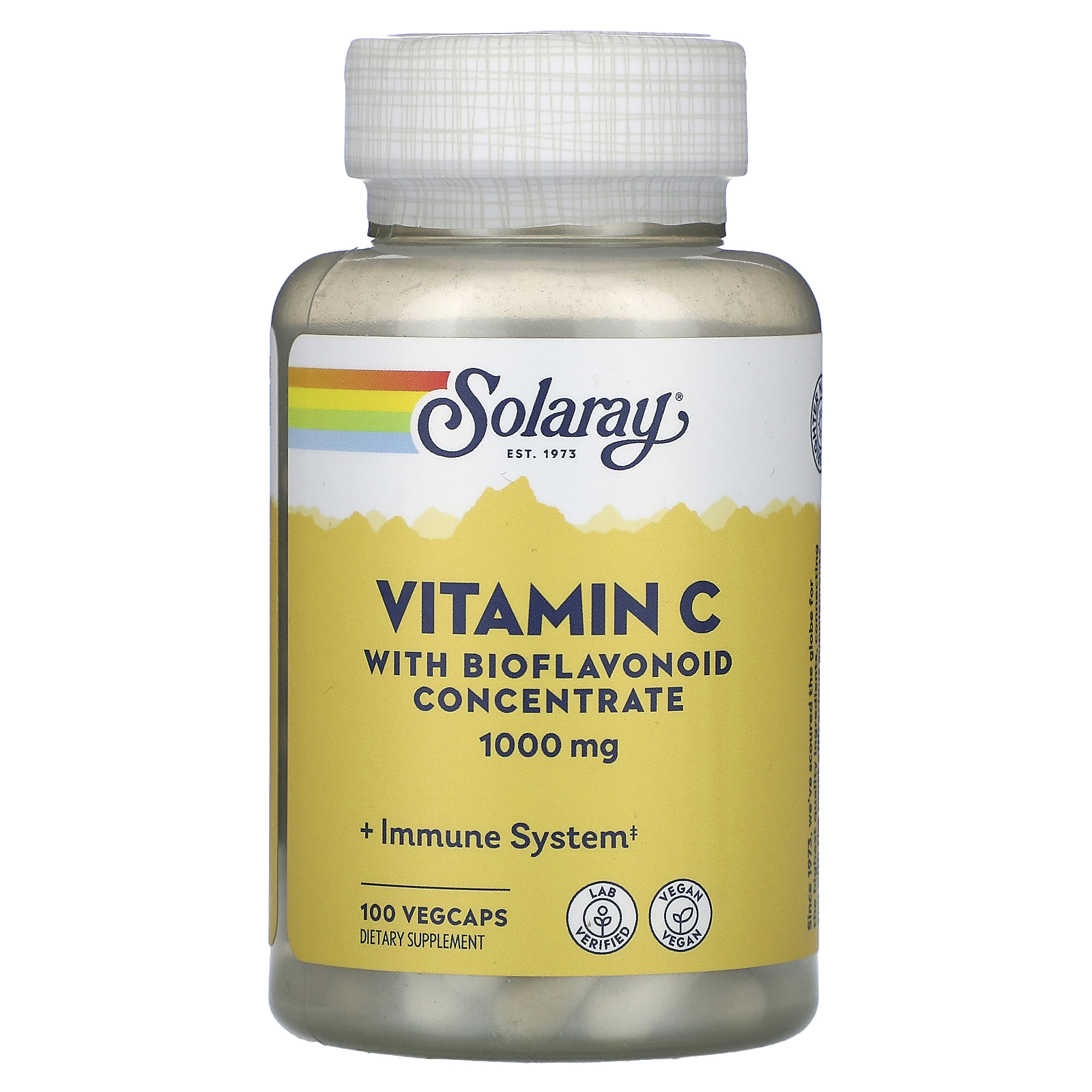 Solaray, Vitamina C con concentrado de bioflavonoides, 1000 mg, 100