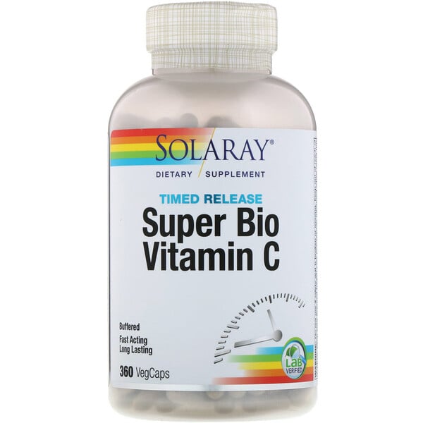Super Bio Vitamin C, Timed Release, 360 VegCaps