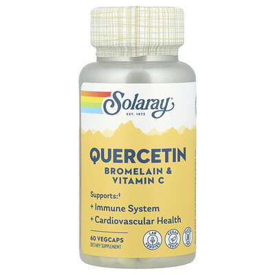 Product Image for Solaray, Quercetin, Bromelain & Vitamin C, 60 VegCaps