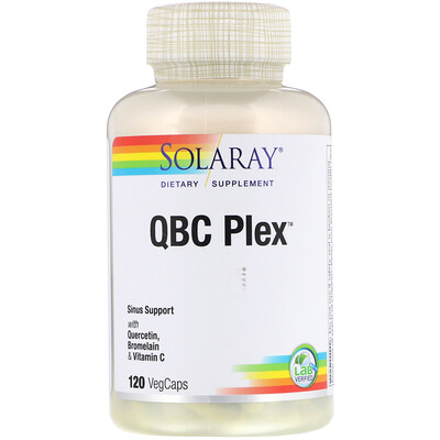 Solaray QBC Plex, 120 вегетарианских капсул