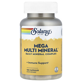 Solaray, Mega Multi Mineral™, 100 Kapsul