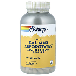 Solaray, 2:1 Cal-Mag Asporotates™，240 粒膠囊