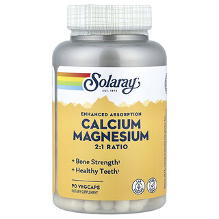 Solaray, Enhanced Absorption Calcium Magnesium, 90 VegCaps