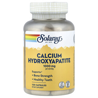 Solaray, Kalsium Hidroksiapatit, 120 Kapsul (250 mg setiap Kapsul)