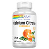 Solaray, Цитрат кальция, натуральный апельсин, 250 мг, 60 жевательных таблеток
