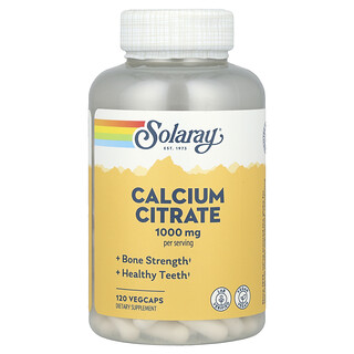 Solaray, Citrato de calcio, 120 cápsulas vegetales (250 mg por cápsula)