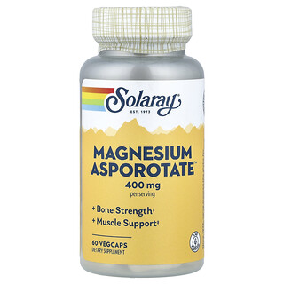 Solaray, Magnesium Asporotate™, 60 VegCaps (200 mg por Cápsula)