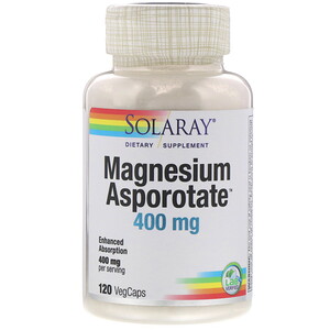 Отзывы о Соларай, Magnesium Asporotate, 400 mg, 120 VegCaps