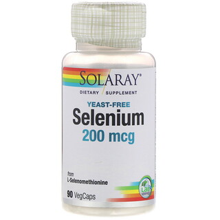 Solaray, Selenium, 200 mcg, 90 VegCaps