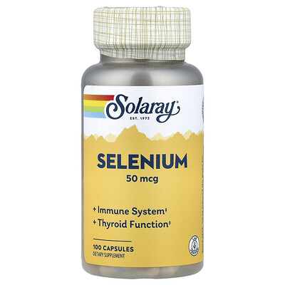 Product Image for Solaray, Selenium, 50 mcg , 100 Capsules