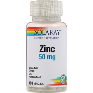 Отзывы о Соларай, Zinc, 50 mg, 100 VegCaps