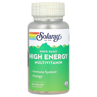 Solaray, Multivitamin Tenaga Tinggi Sekali Setiap Hari, 60 VegCaps
