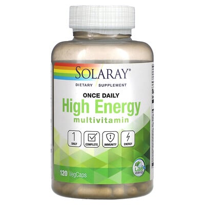 

Solaray Once Daily High Energy Multivitamin 120 VegCaps