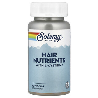 Solaray, Nutrientes para el cabello con L-cisteína, 60 cápsulas vegetales