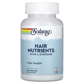 Solaray, Nutrientes para el cabello con L-cisteína, 120 cápsulas vegetales